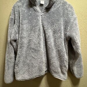 Victoria's Secret Cozy Gray Sherpa Sweater